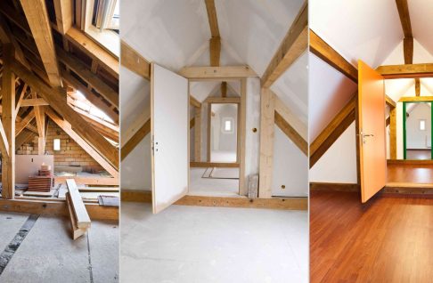 Aménagement de combles pour créer un nouvel espace à Écommoy